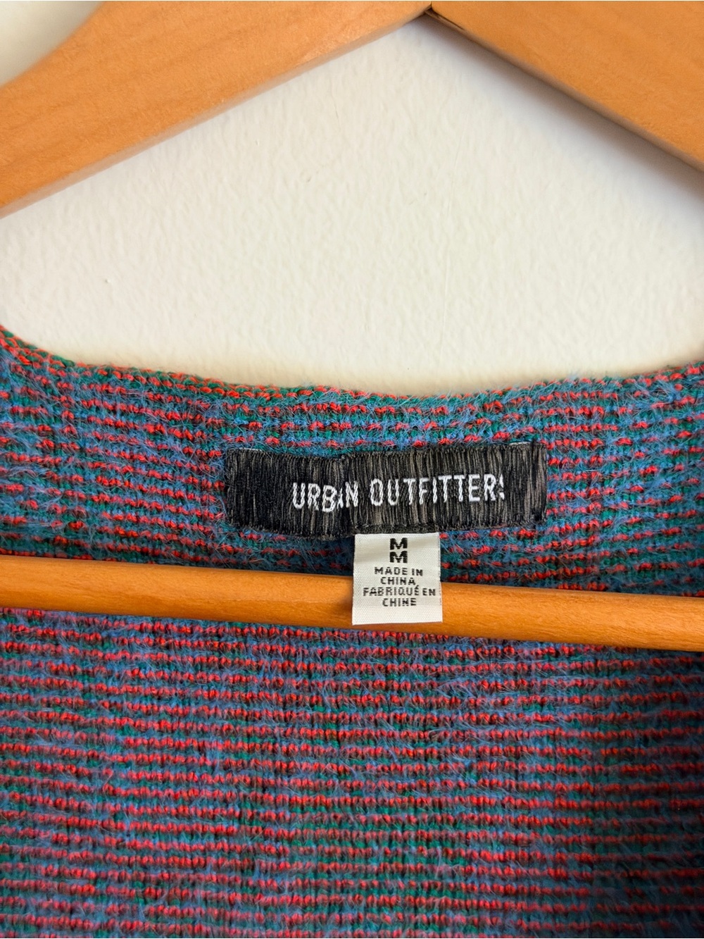 Urban Outfitters Yellow & Brown Leopard + Multicolor Plaid Knit Crop Vest - Picture 2 of 4